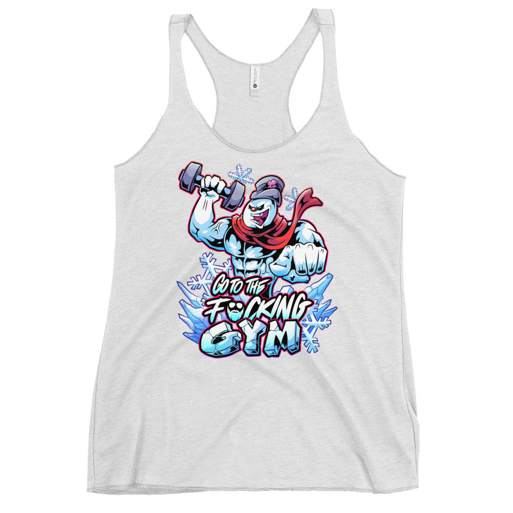 Frosty The SwoleMan Women's Racerback Tank