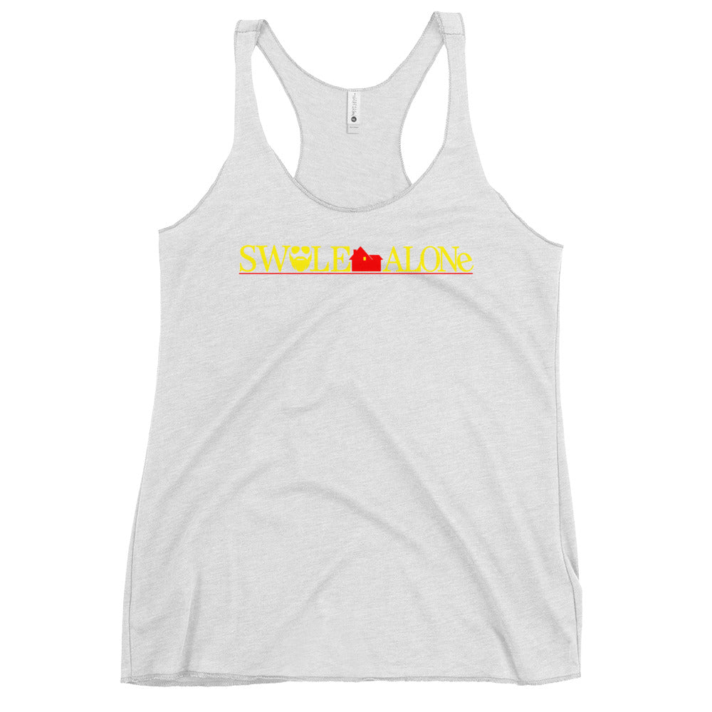 Swole Alone (Logo) Women's Racerback Tank