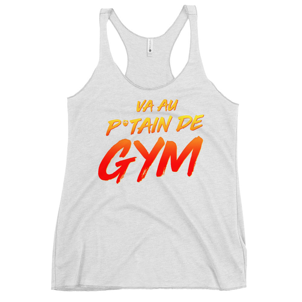 Va Au Putain De Gym Women's Racerback Tank