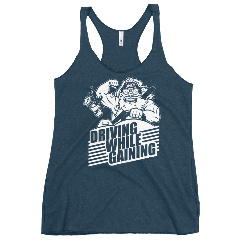 Driving While Gaining Women's Racerback Tank