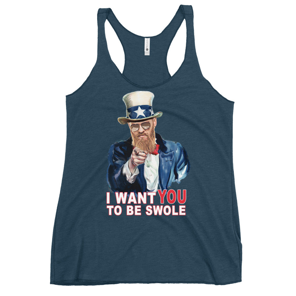 I Want You To Be Swole Women's Racerback Tank