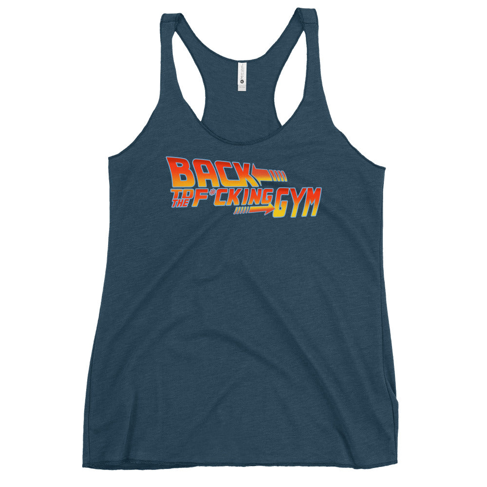 Back To The F*cking Gym (Logo) Women's Racerback Tank