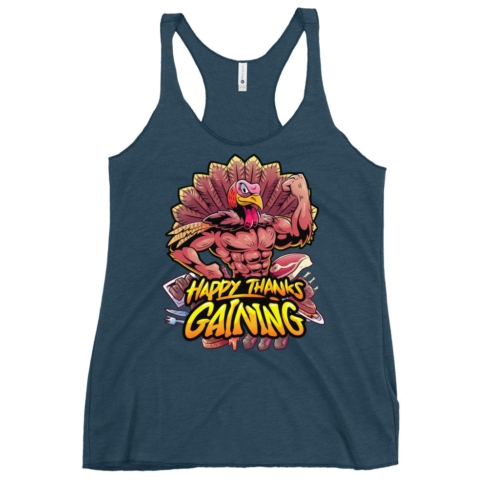 Thanks Gaining Women's Racerback Tank