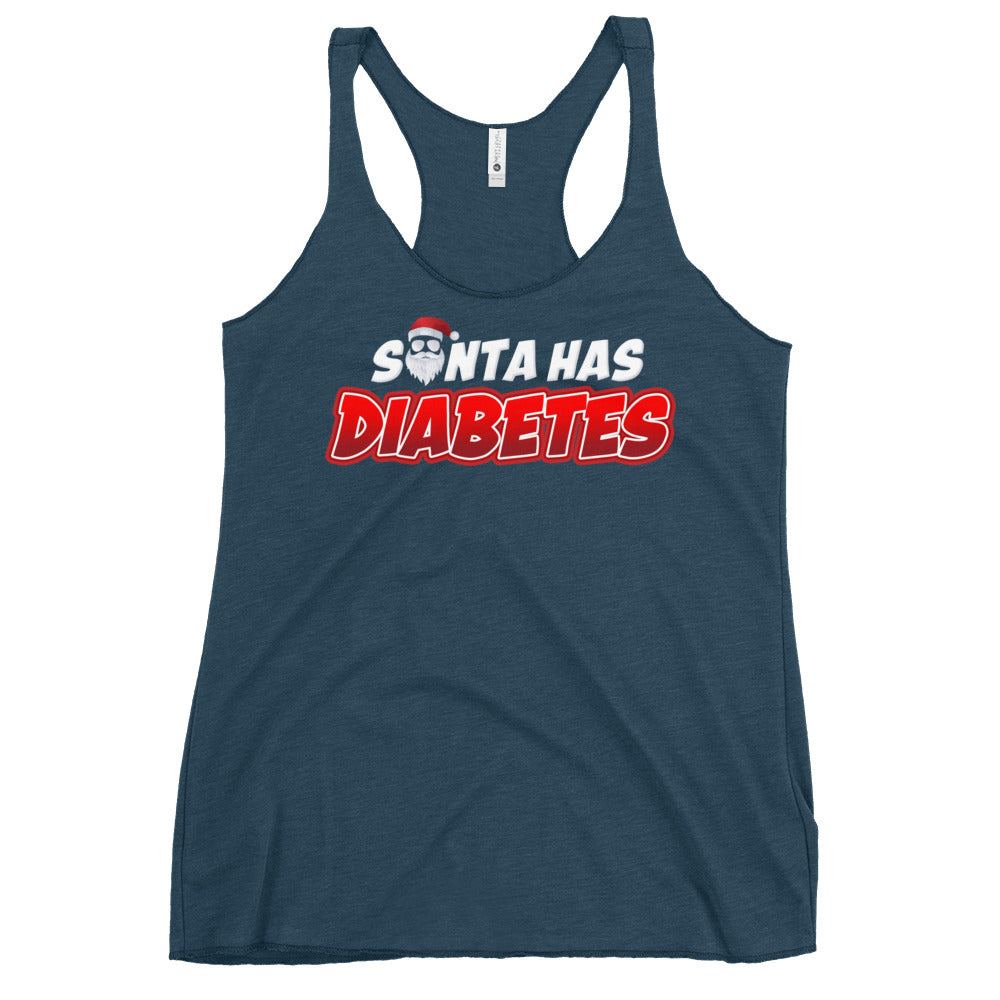 Santa Has Diabetes Women's Racerback Tank