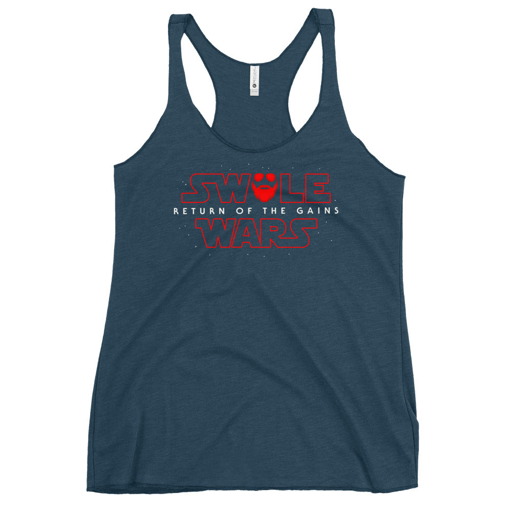 Swole Wars Red Women's Racerback Tank