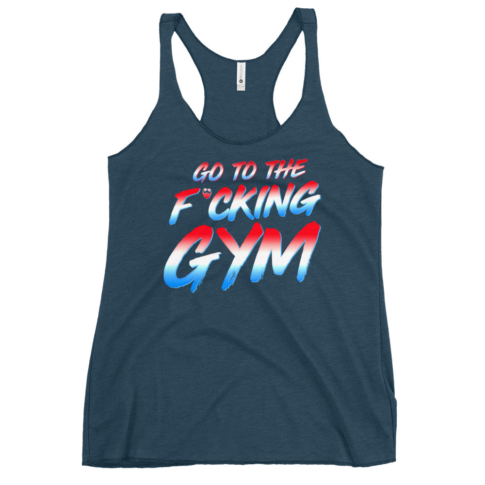 Go To The F*cking Gym USA Women's Racerback Tank