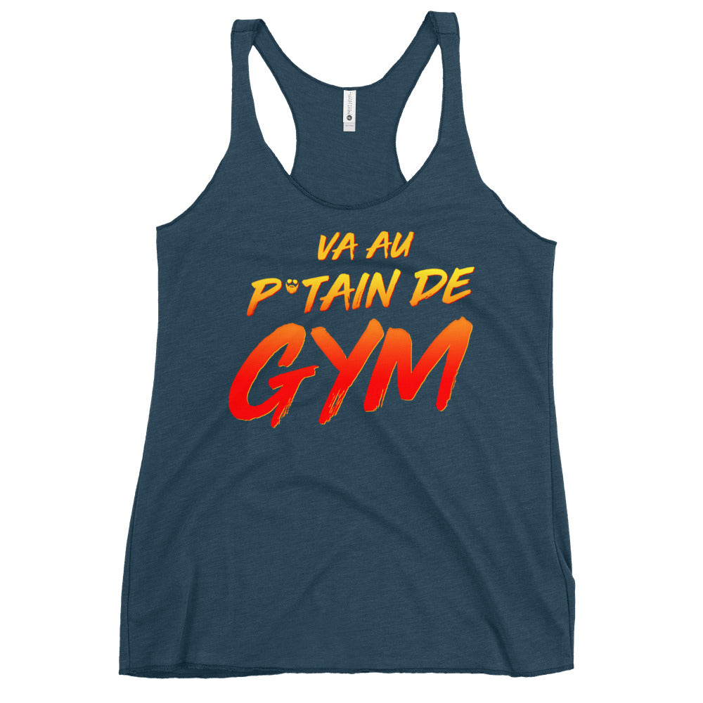 Va Au Putain De Gym Women's Racerback Tank