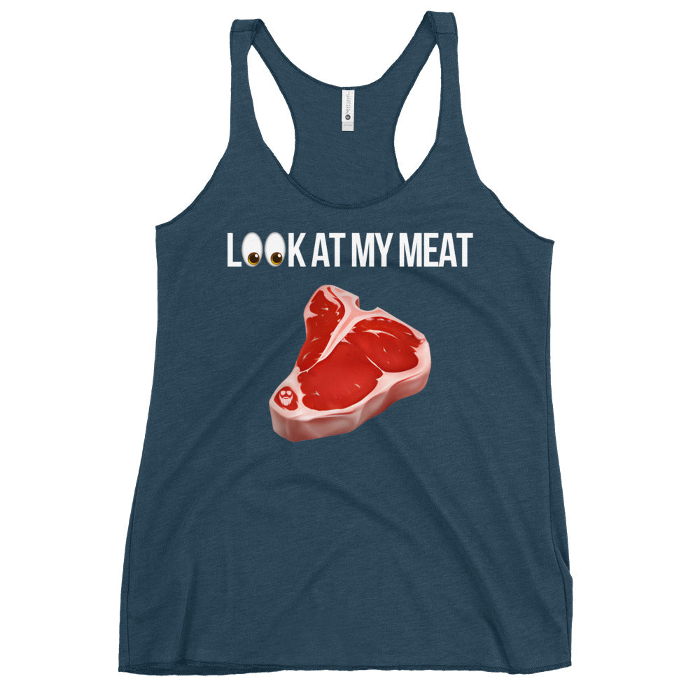 Look At My Meat Women's Racerback Tank