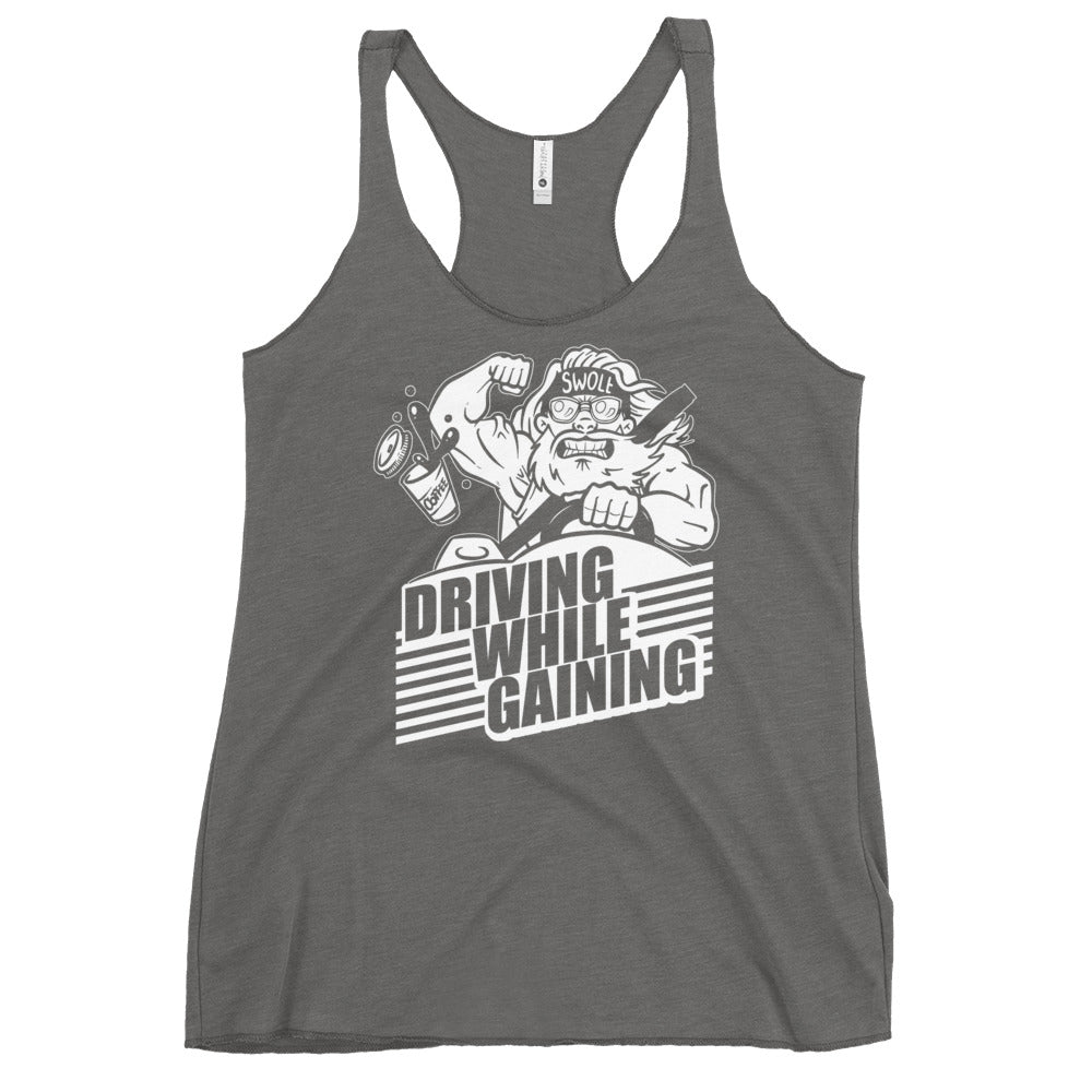Driving While Gaining Women's Racerback Tank