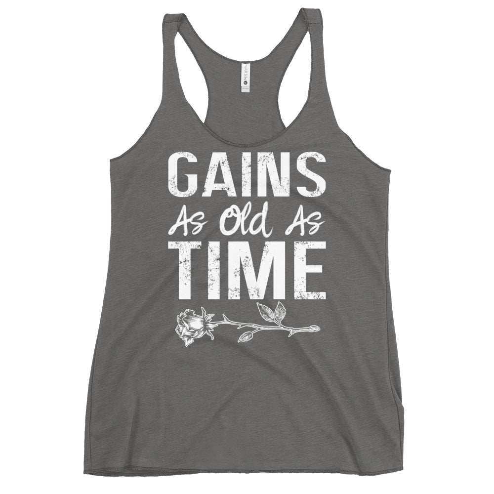 Gains As Old As Time Women's Racerback Tank