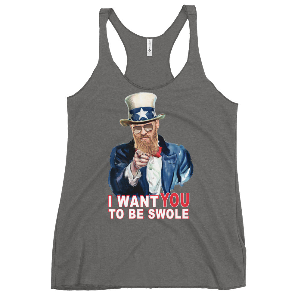 I Want You To Be Swole Women's Racerback Tank