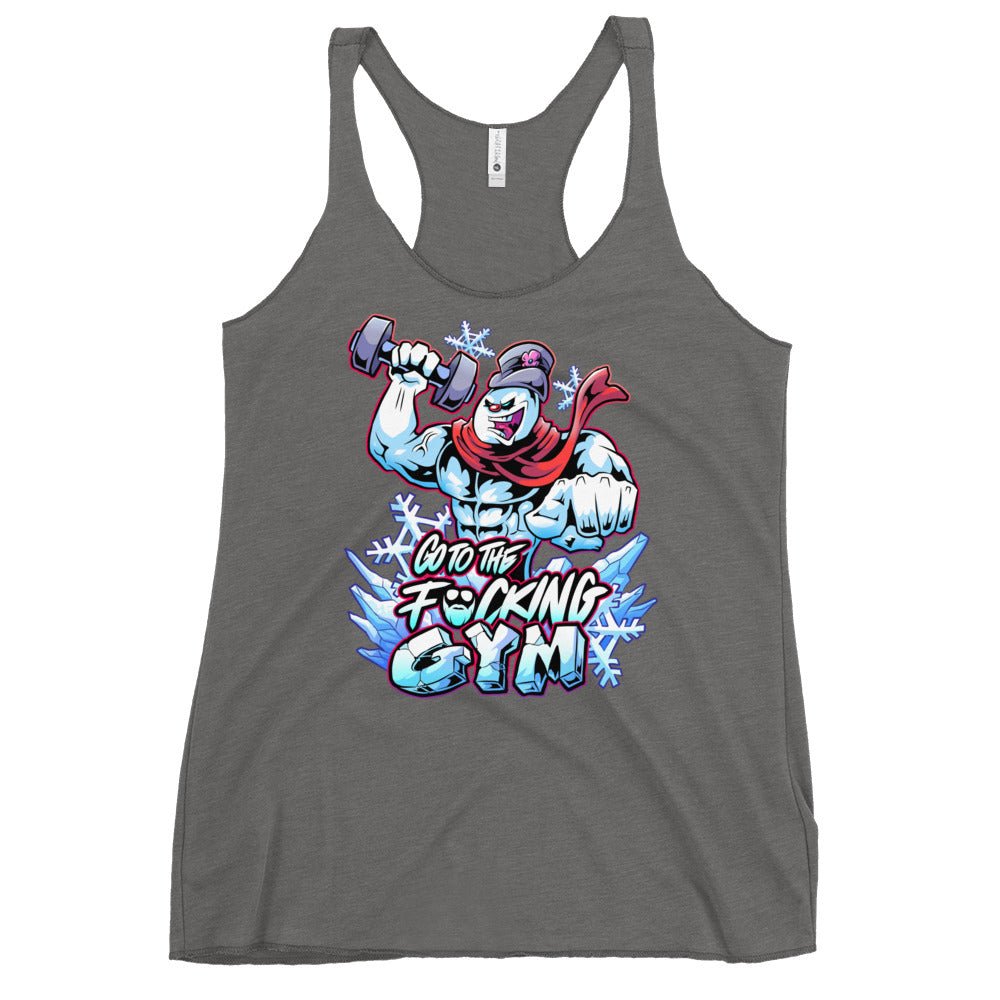 Frosty The SwoleMan Women's Racerback Tank