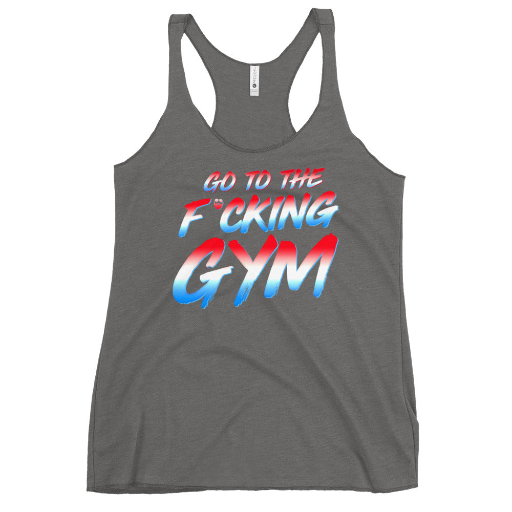 Go To The F*cking Gym USA Women's Racerback Tank