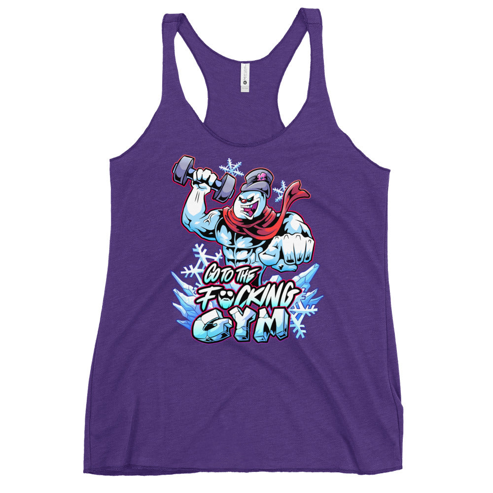 Frosty The SwoleMan Women's Racerback Tank