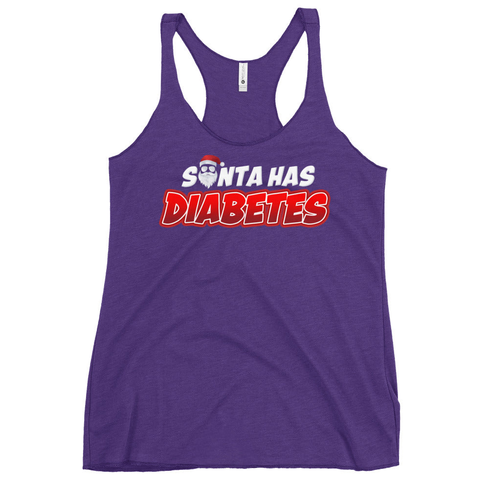 Santa Has Diabetes Women's Racerback Tank