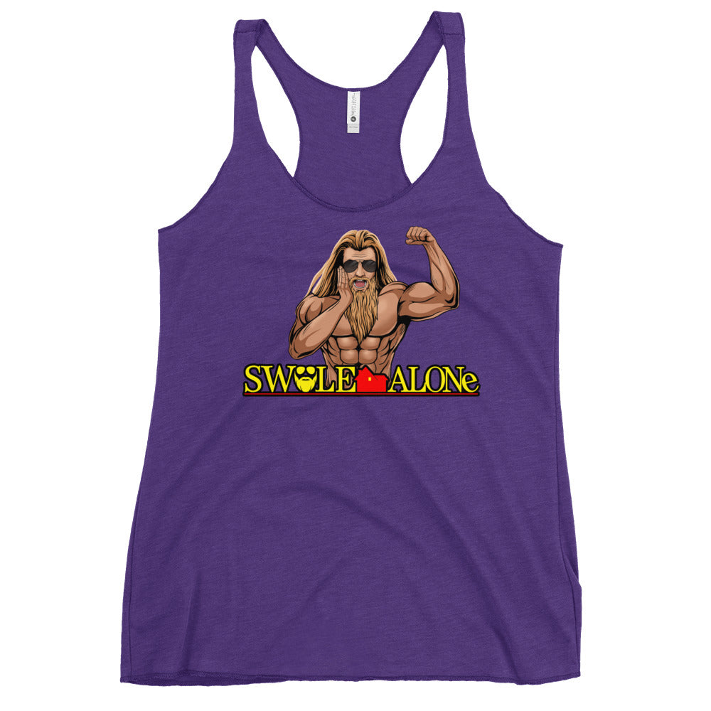 Swole Alone (Image) Women's Racerback Tank