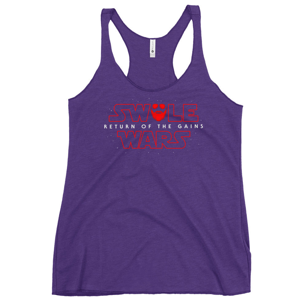 Swole Wars Red Women's Racerback Tank