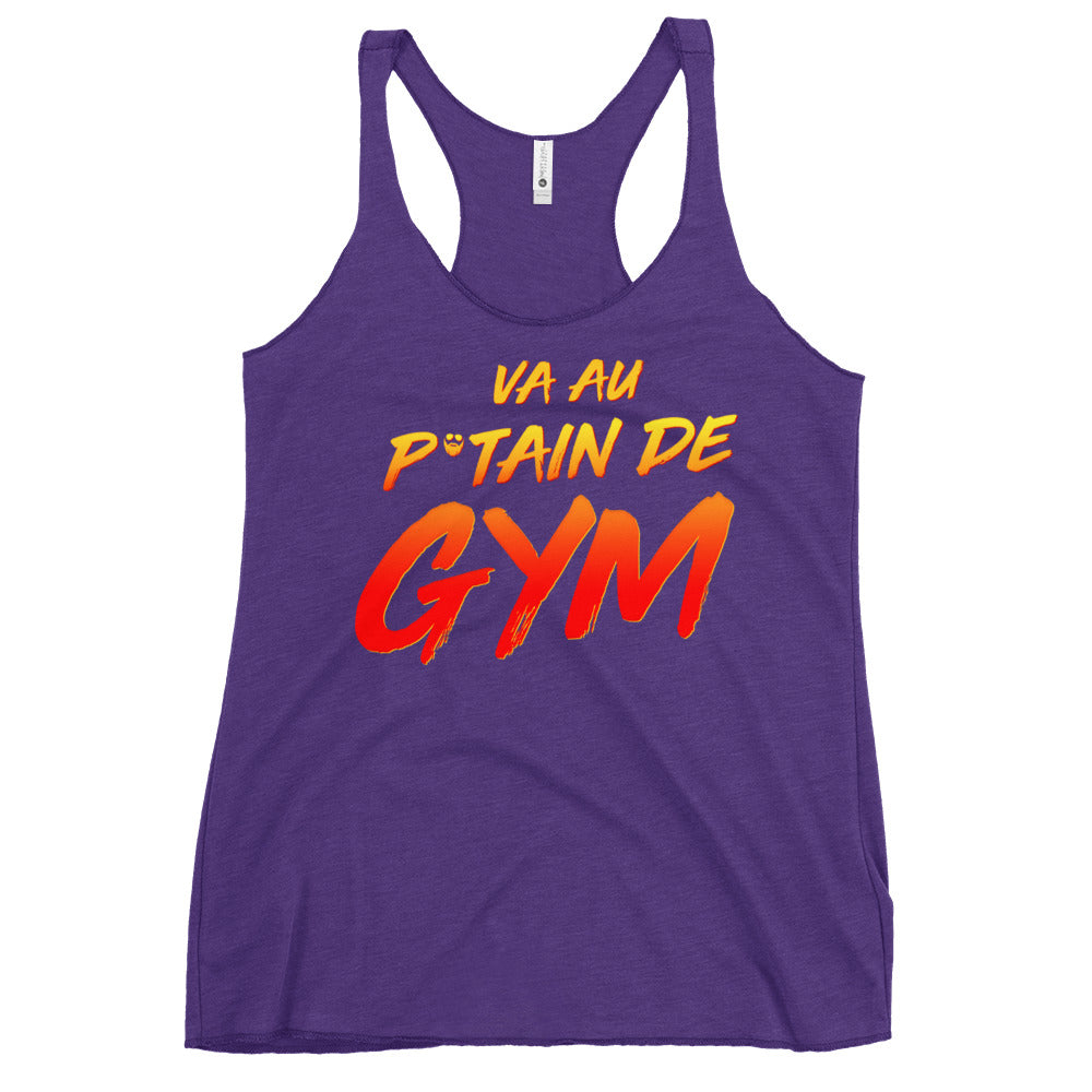 Va Au Putain De Gym Women's Racerback Tank