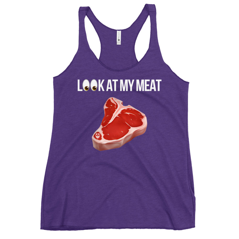 Look At My Meat Women's Racerback Tank