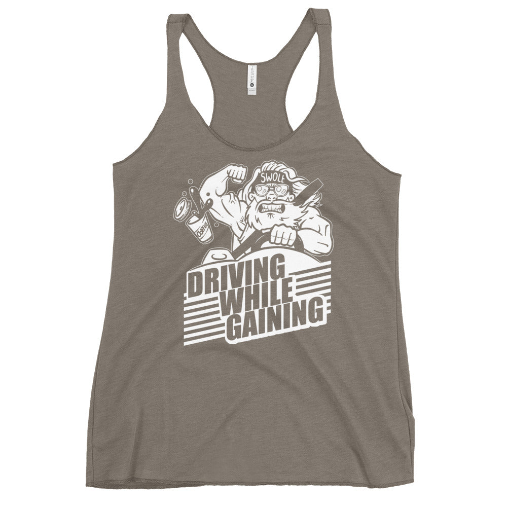 Driving While Gaining Women's Racerback Tank