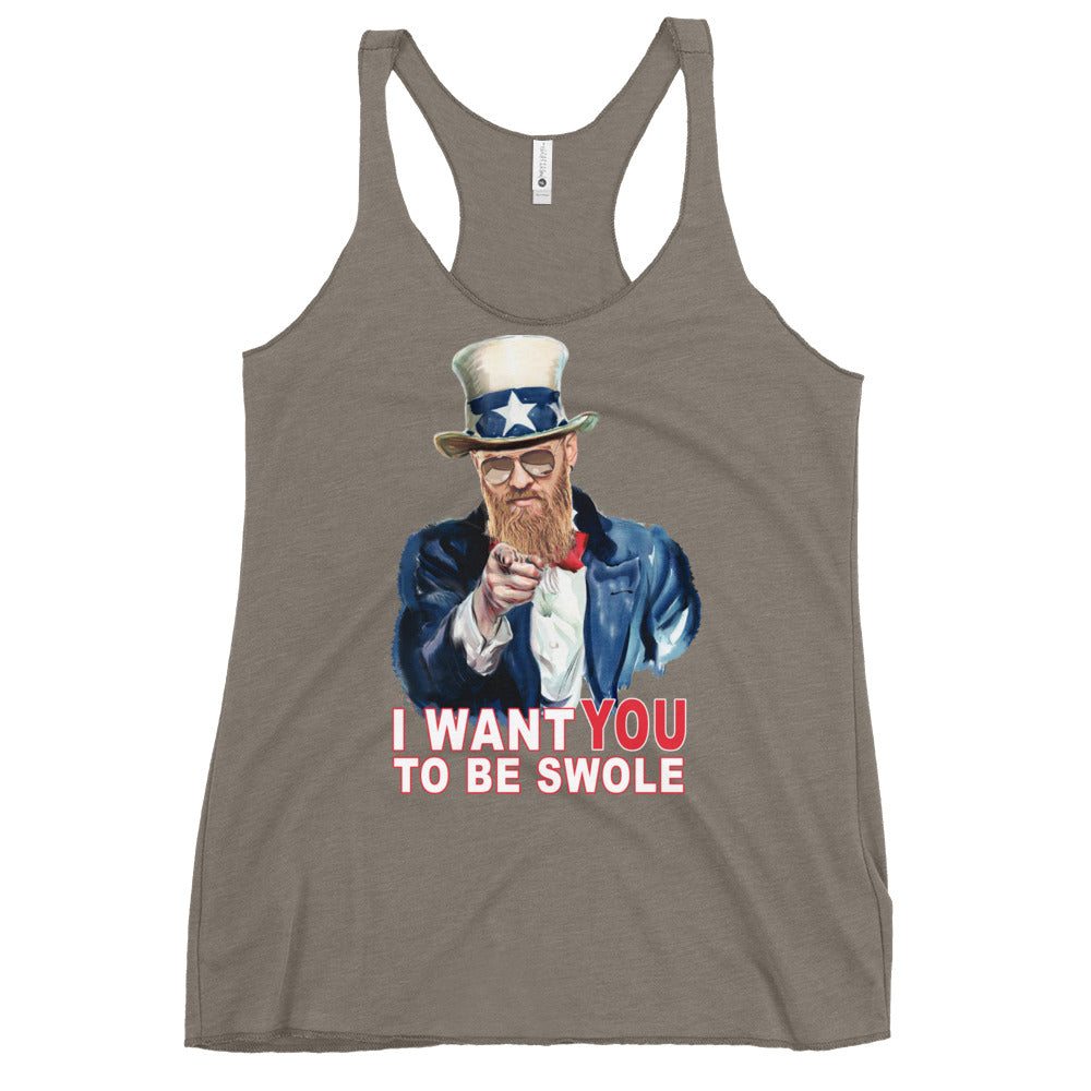 I Want You To Be Swole Women's Racerback Tank