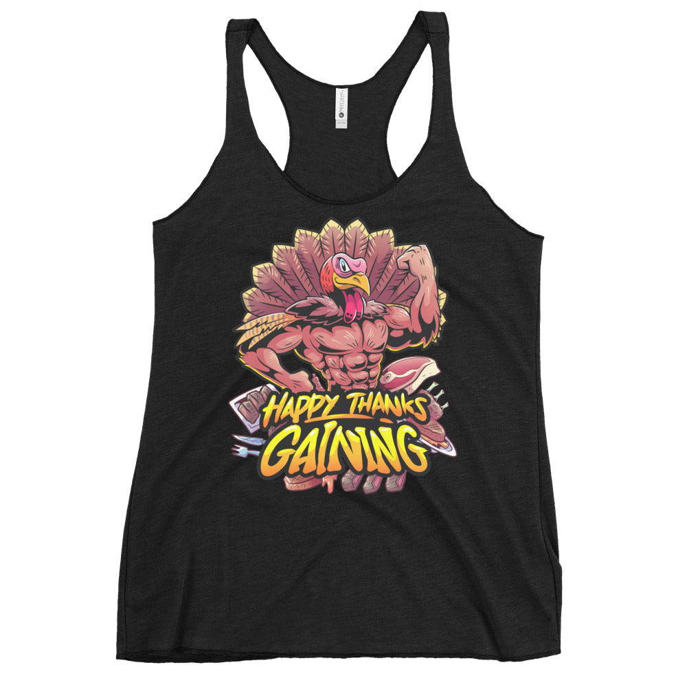 Thanks Gaining Women's Racerback Tank