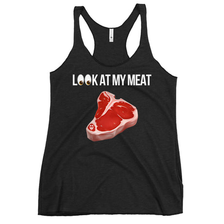 Look At My Meat Women's Racerback Tank