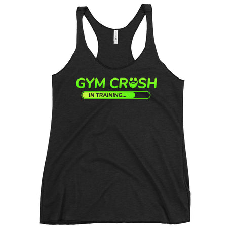 Gym Crush In Training (Green) Women's Racerback Tank