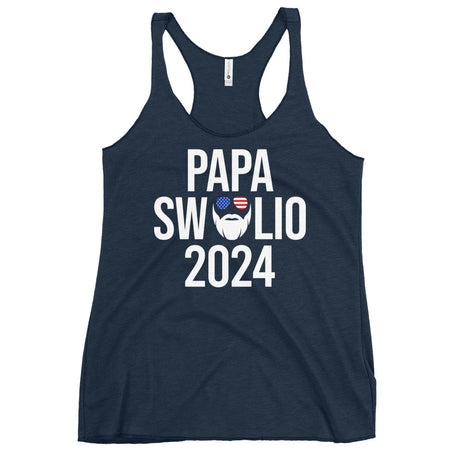 Papa Swolio 2024 Women's Racerback Tank