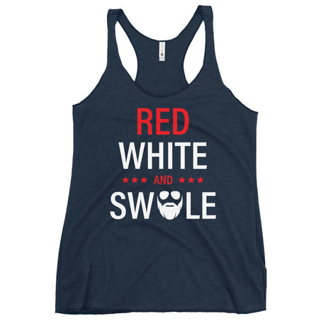 Red, White and Swole Women's Racerback Tank