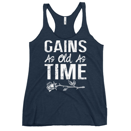 Gains As Old As Time Women's Racerback Tank