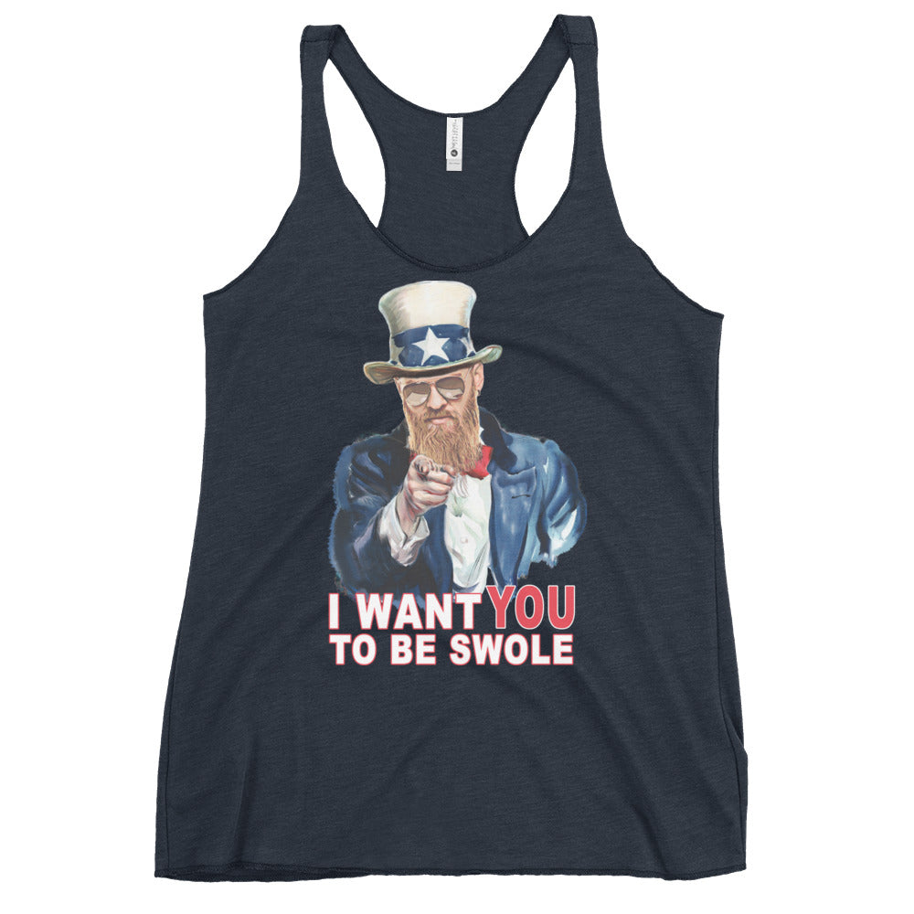 I Want You To Be Swole Women's Racerback Tank