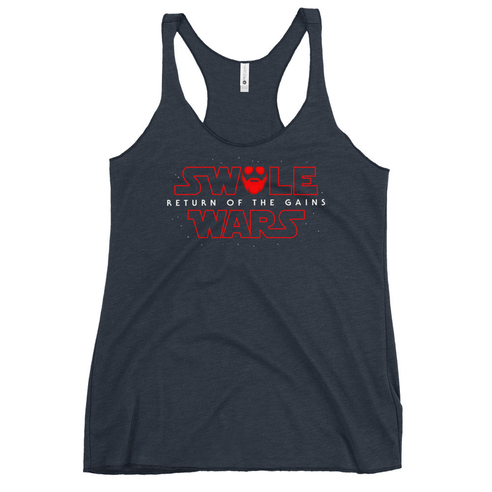 Swole Wars Red Women's Racerback Tank