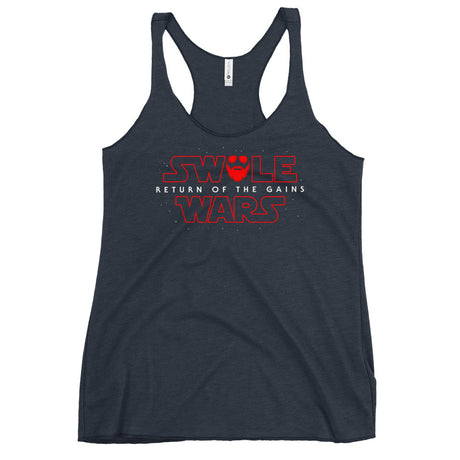 Swole Wars Red Women's Racerback Tank