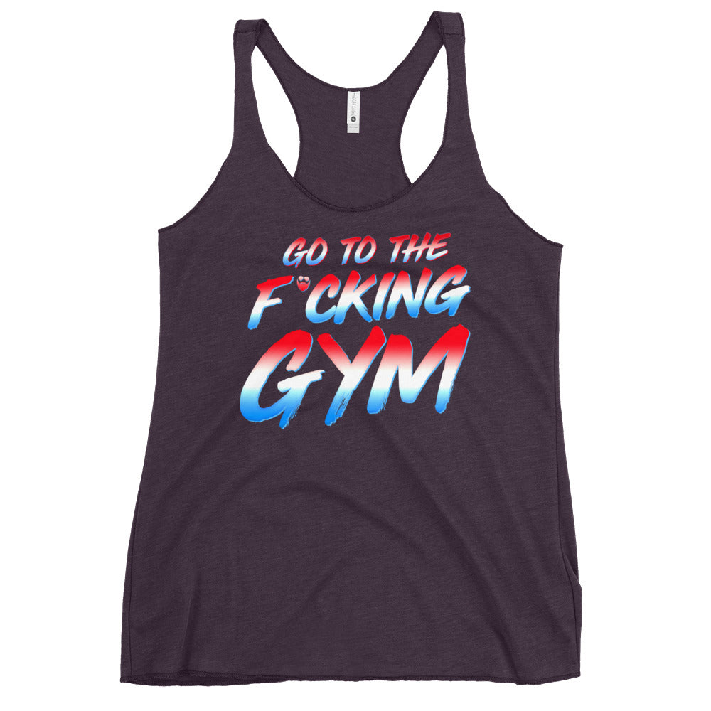 Go To The F*cking Gym USA Women's Racerback Tank