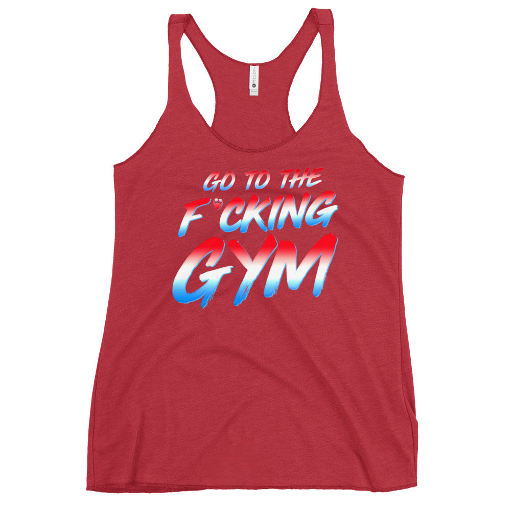 Go To The F*cking Gym USA Women's Racerback Tank