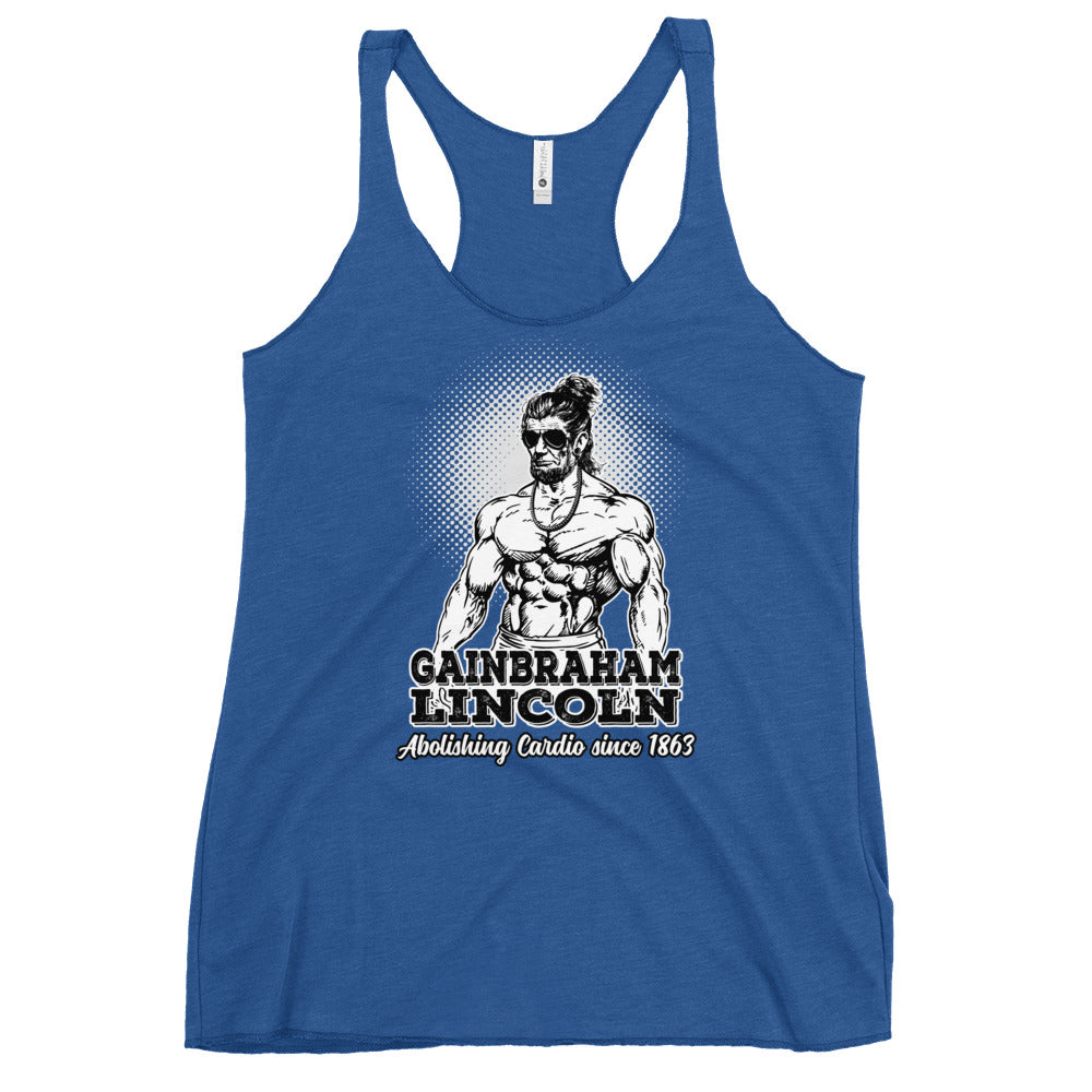 Gainbraham Lincoln Women's Racerback Tank