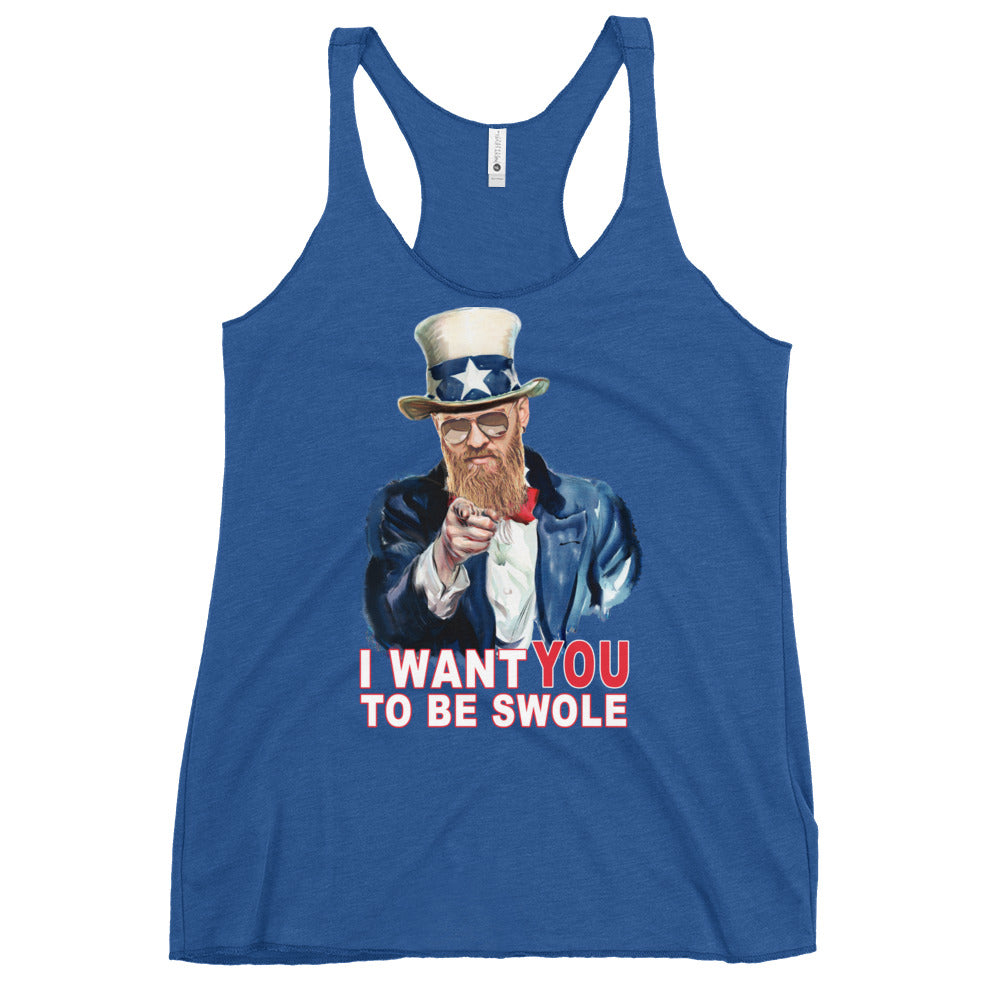 I Want You To Be Swole Women's Racerback Tank