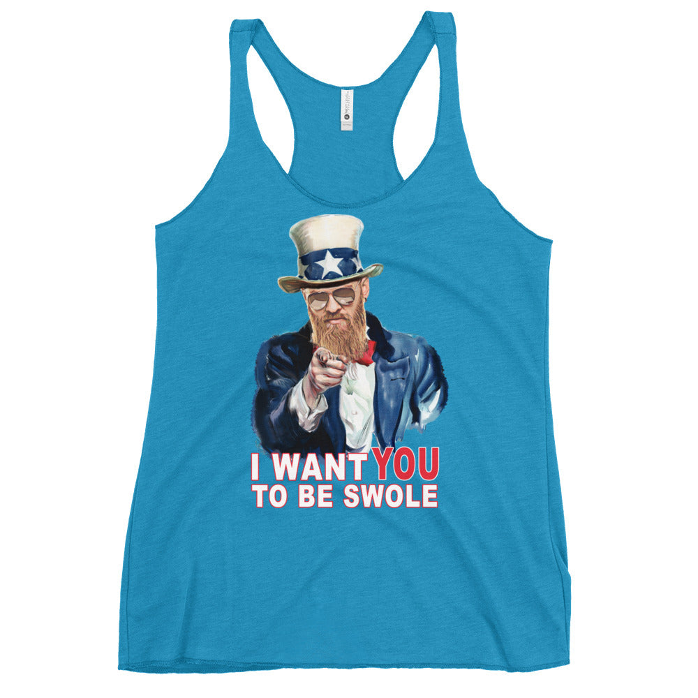 I Want You To Be Swole Women's Racerback Tank
