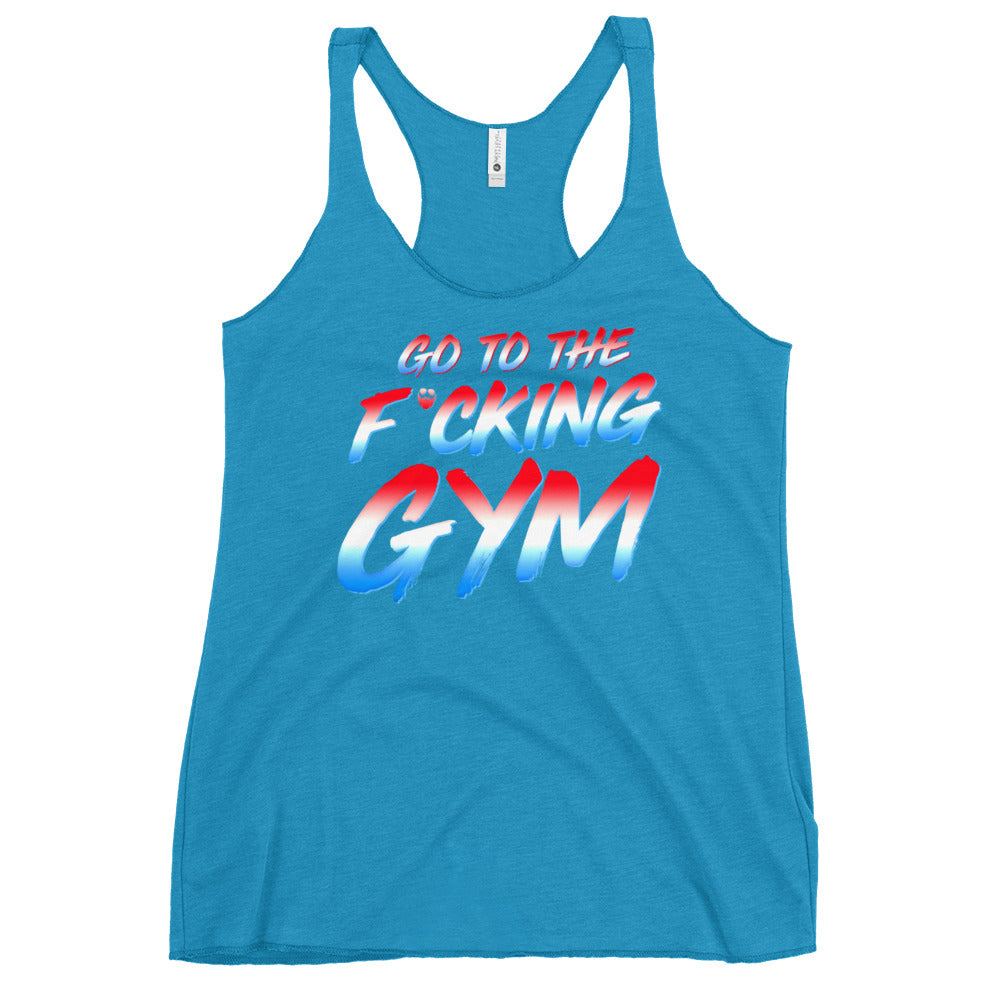Go To The F*cking Gym USA Women's Racerback Tank