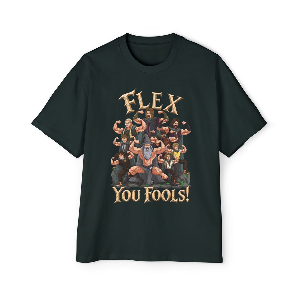 Flex You Fools Heavy Oversized Tee