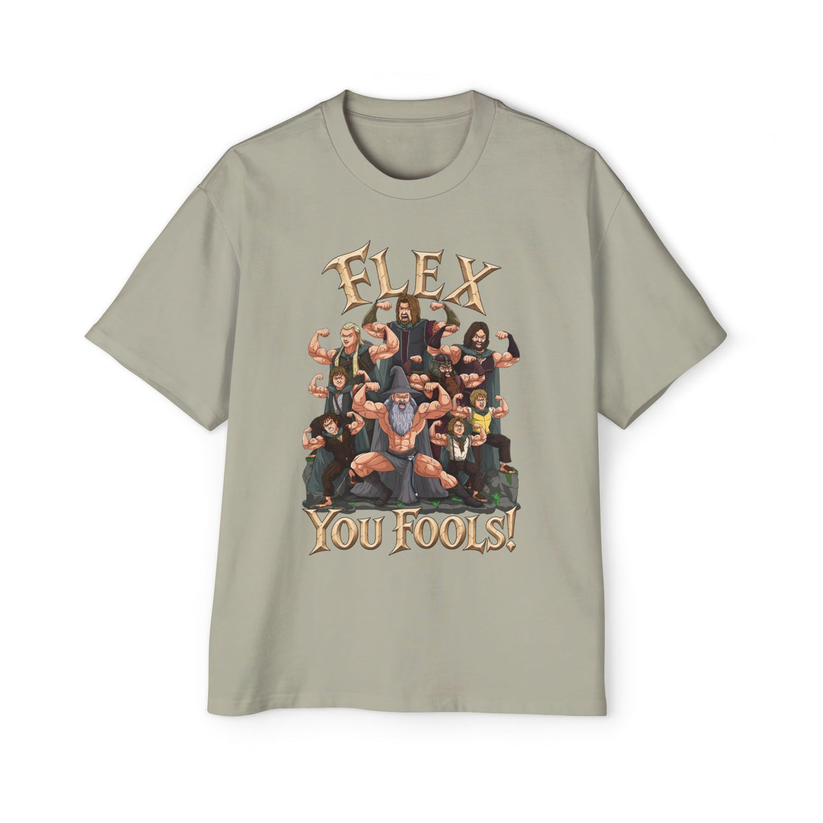 Flex You Fools Heavy Oversized Tee