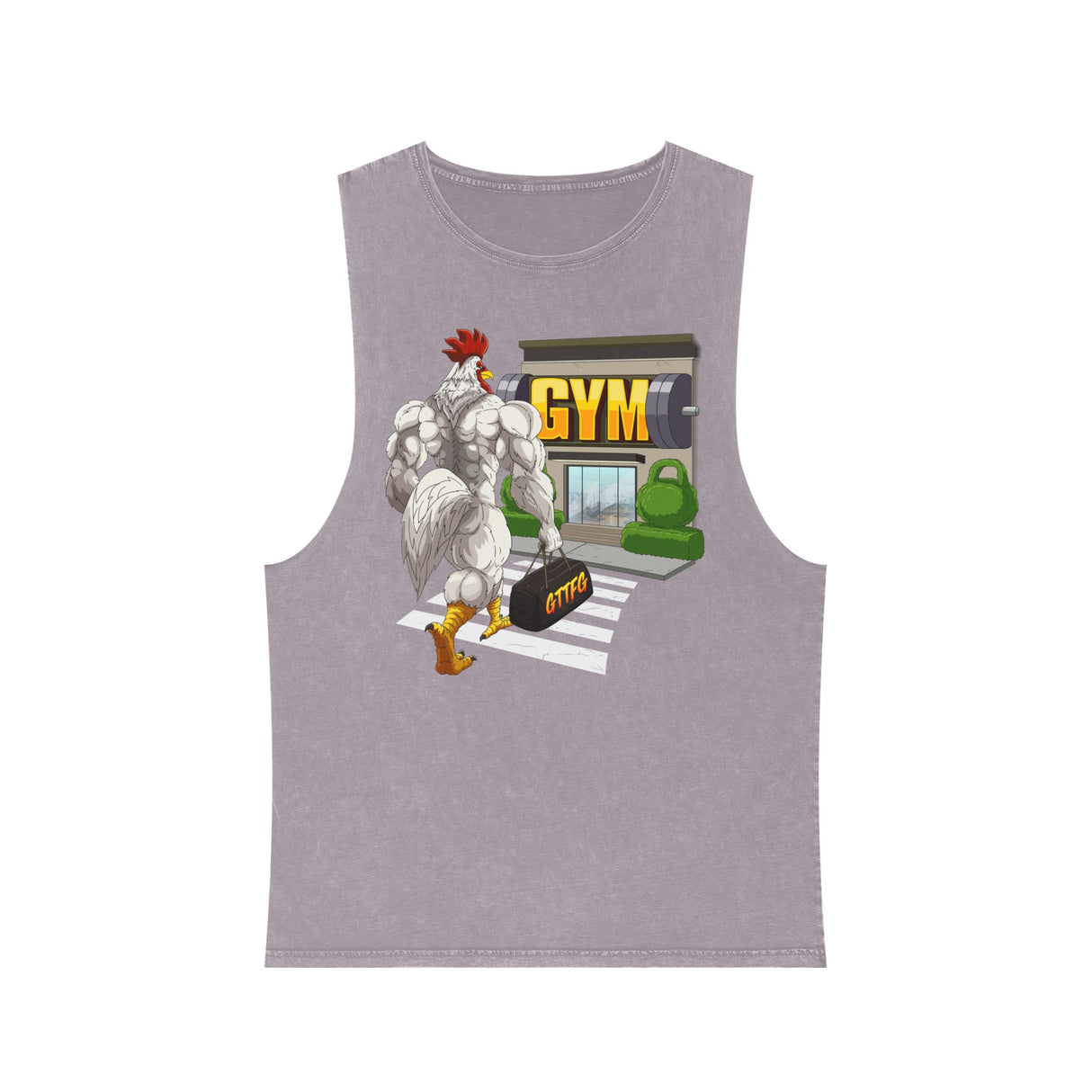 Why Did The Chicken Cross The Road Stonewash Tank Top