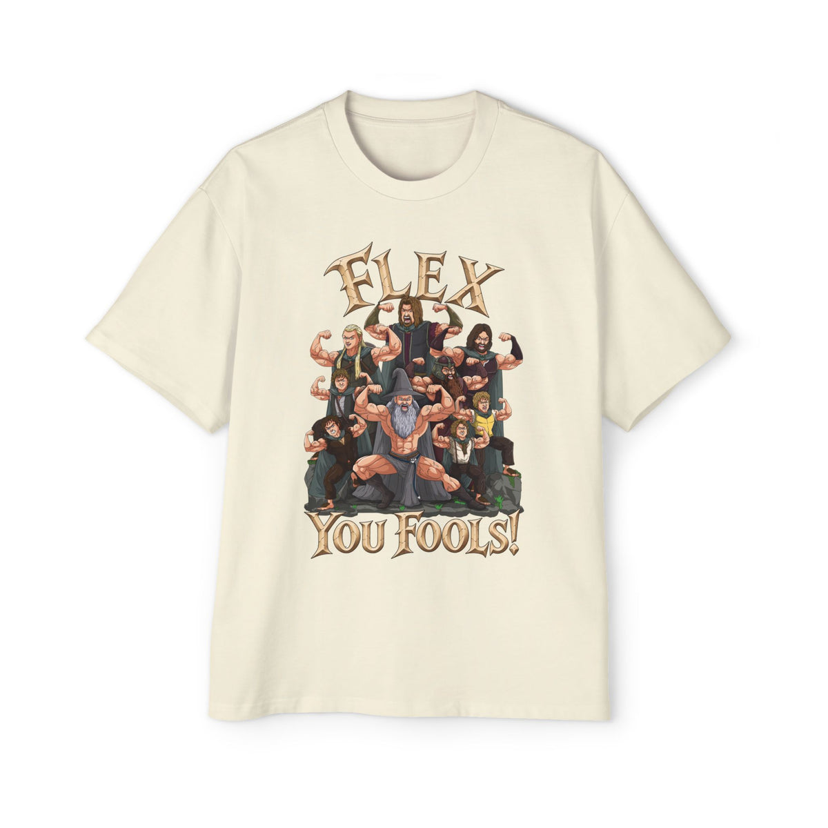 Flex You Fools Heavy Oversized Tee