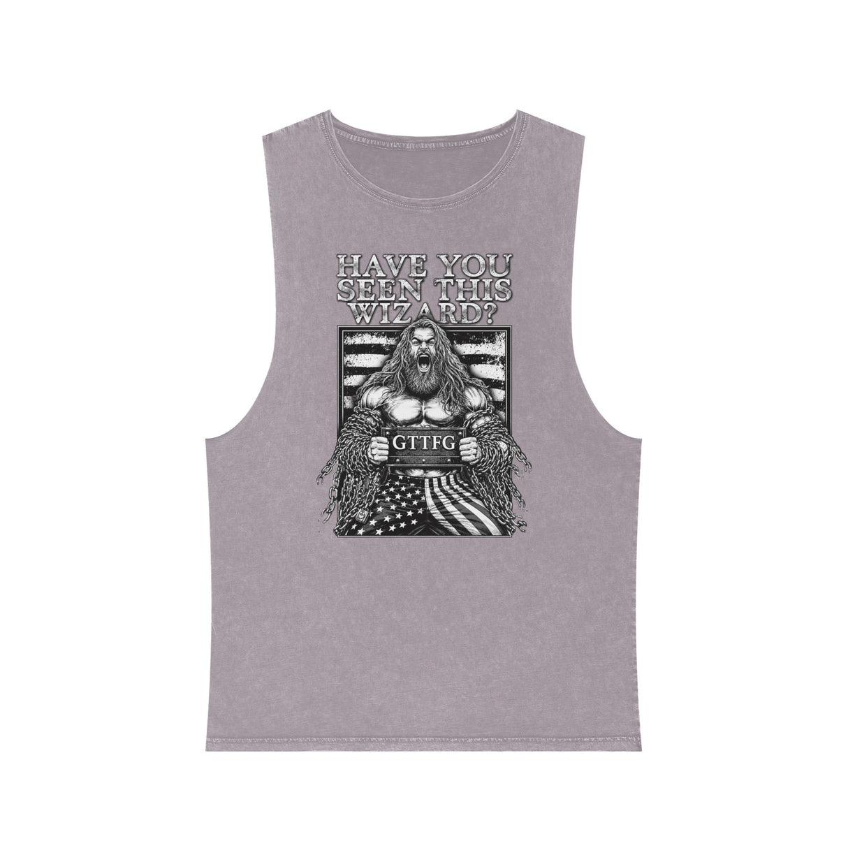 Have You Seen This Wizard? Stonewash Tank Top