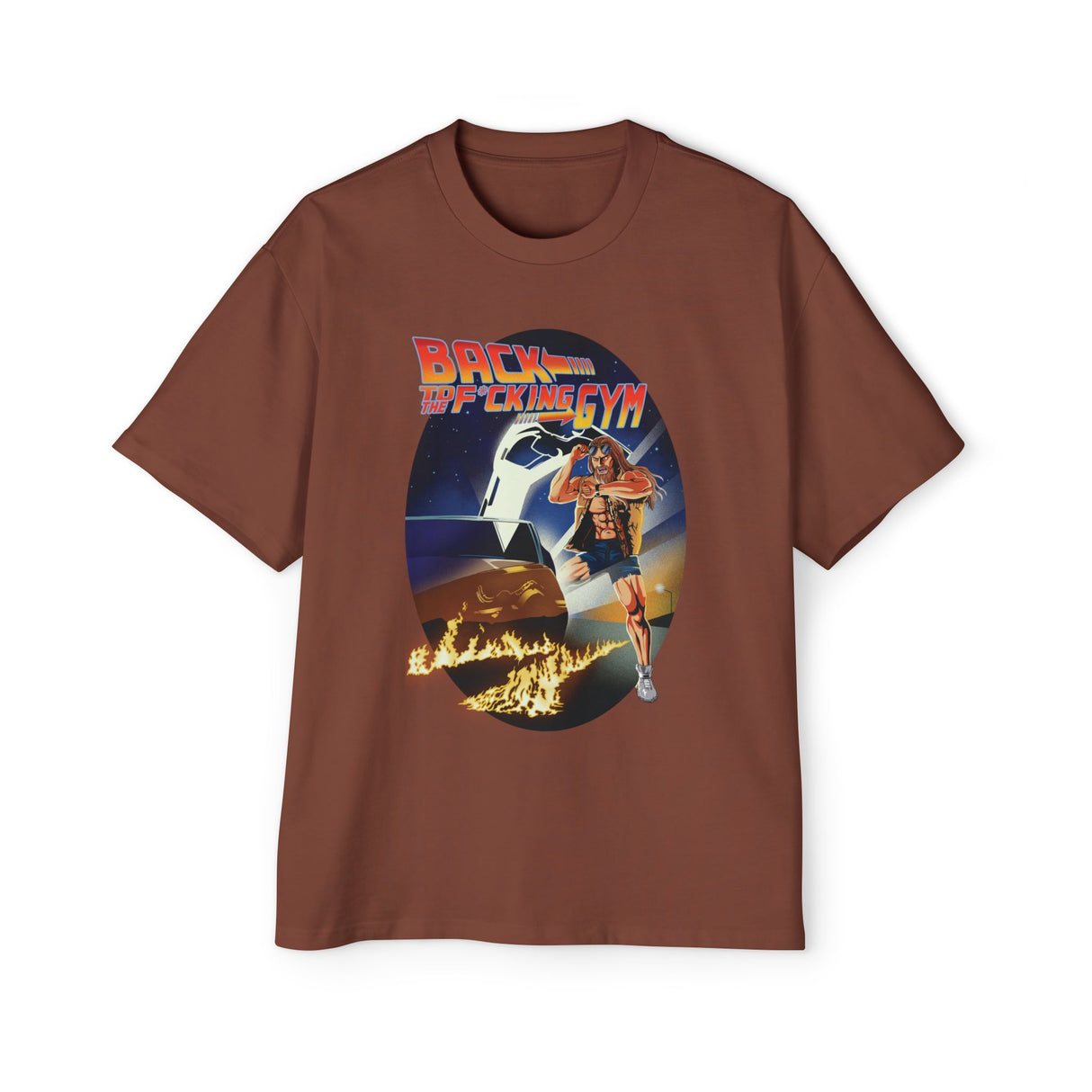 Back To The F*cking Gym (Image) Heavy Oversized Tee