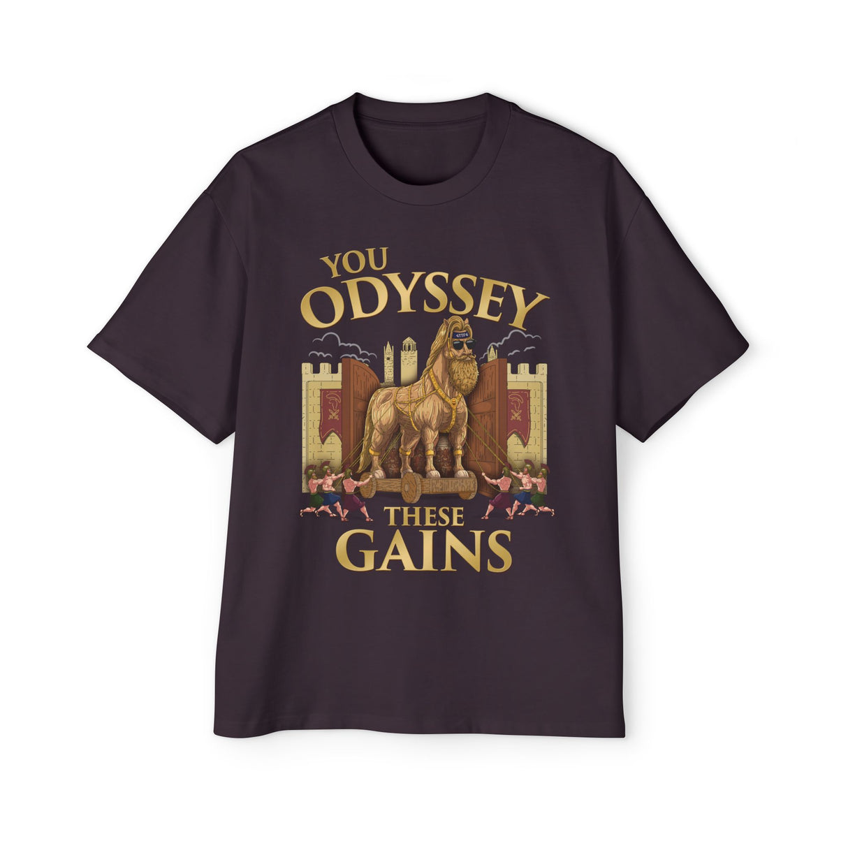 You Odyssey These Gains Heavy Oversized Tee