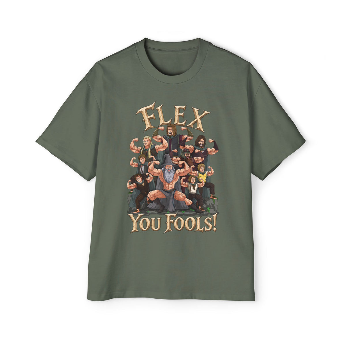 Flex You Fools Heavy Oversized Tee