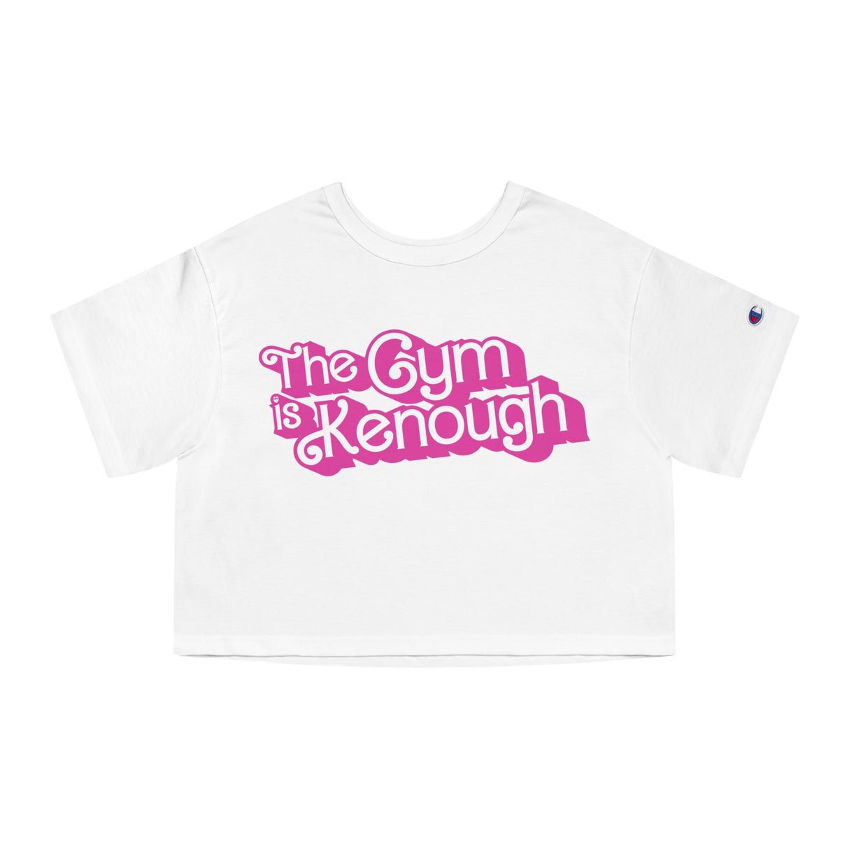 The Gym Is Kenough (Text) Loose Crop Top