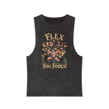 Flex You Fools Stonewash Tank Top